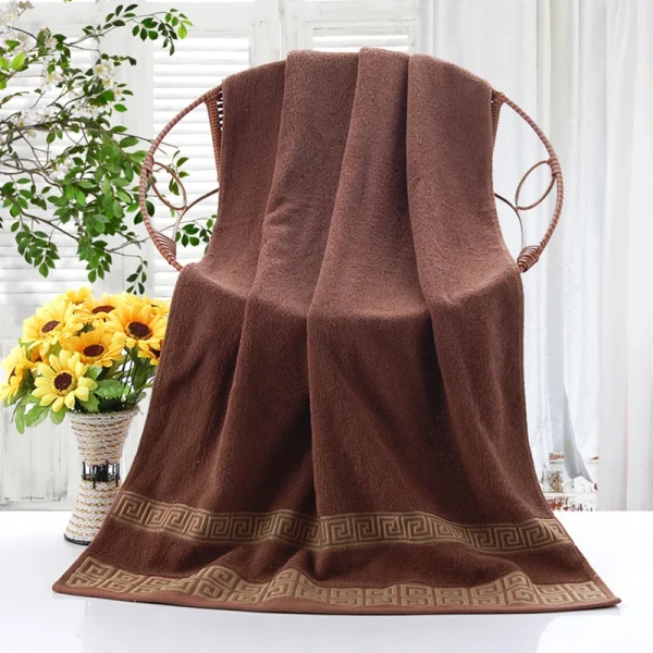 2-piece set of squares, 1 towel+1 towel, thickened absorbent set for showering, no shedding of fluff 6