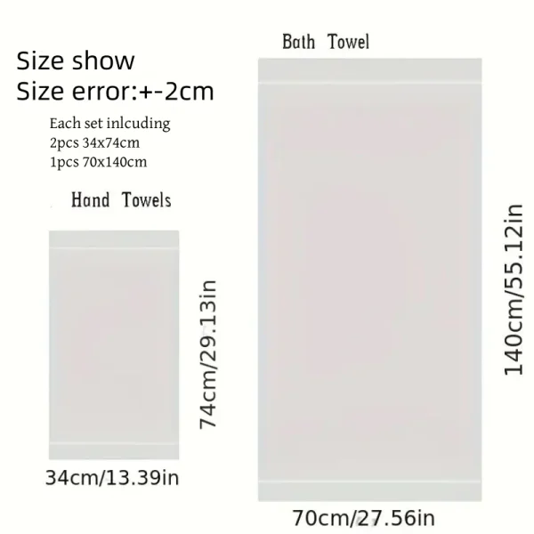 3pcs Set Black Cotton Bathroom Towels Sets 2pcs Hand Face Towel 34x74cm and 1pcs Big Bath Towels 70X140cm Washcloths Gift Towels 6