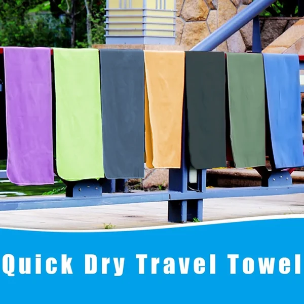 Microfiber Sports Towel Quick-Drying,Absorbent, Lightweight Soft,and Compact for Beach,Swimming,Fitness,Running,Gym travel towel 5
