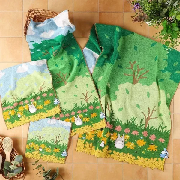 Cute 100% Cotton Embroidery Cartoon Towels Bathroom Hand Towel Batrh for Kids Adults Beach 2
