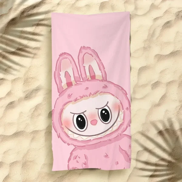 L-LAFUFU Cartoon Beach Towel,Digital Printing Thin Quick-Dry Anti-Sand Microfiber Lightweight for Swim Yoga Travel Gym Gift 6