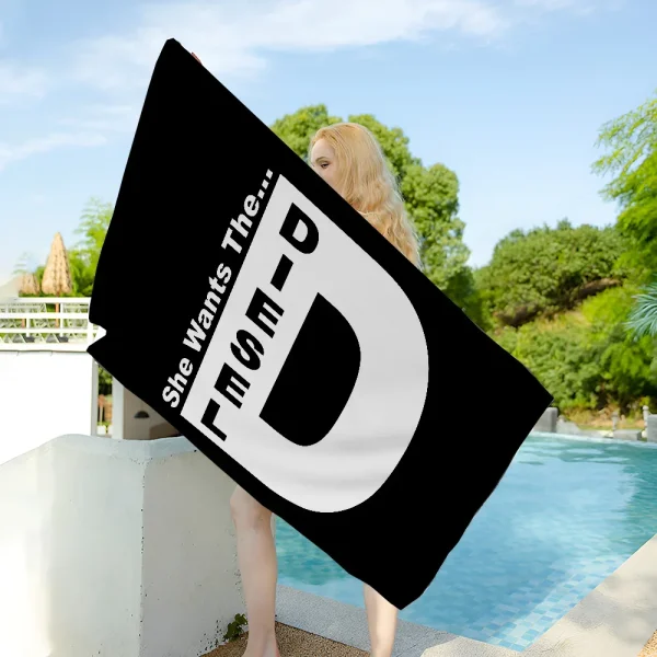 D-DIESEL Logo Beach Towel For Kids Personalized Bath Towel Pool Towel Vacation Gift Picnic Towel Party Gift 5