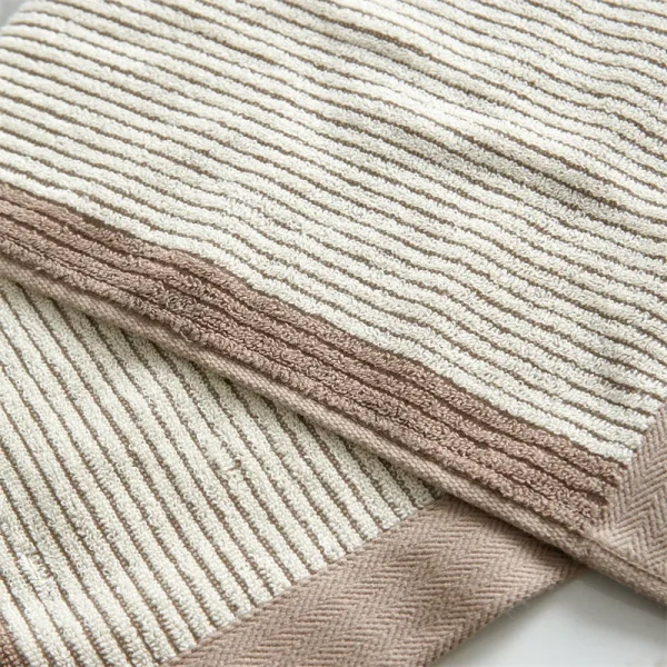 2pcs Luxurious Cotton Towel Set Ultra Soft Highly Absorbent Bath Towel+ Face Towel,Washcloths For Home Bathroom Men Womne 5