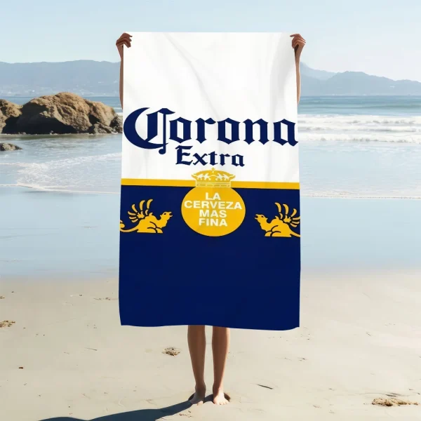 C-corona Extra Beer Towel Beach Quick Dry Soft Pool Towels Gift for Travel Gym Shower Camping sports 2