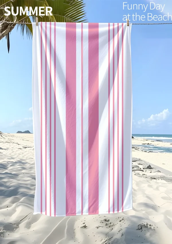 Stylish Printed Beach Towel | Sandproof, Super Fast Drying , Multifunctional Yoga, Swimming, Camping, Beach , Convenient Folding 1