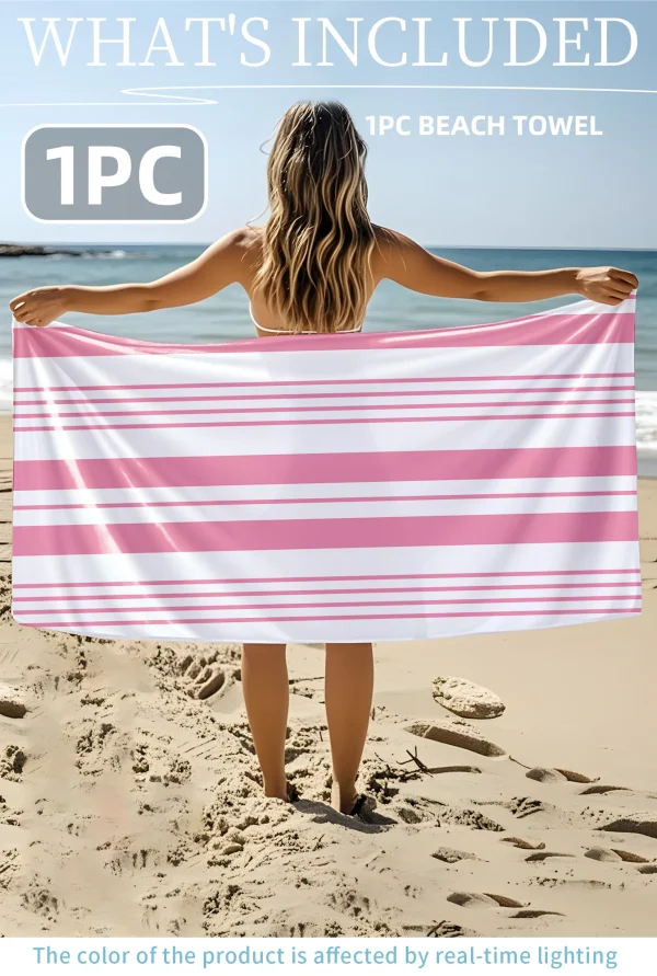 Stylish Printed Beach Towel | Sandproof, Super Fast Drying , Multifunctional Yoga, Swimming, Camping, Beach , Convenient Folding 2