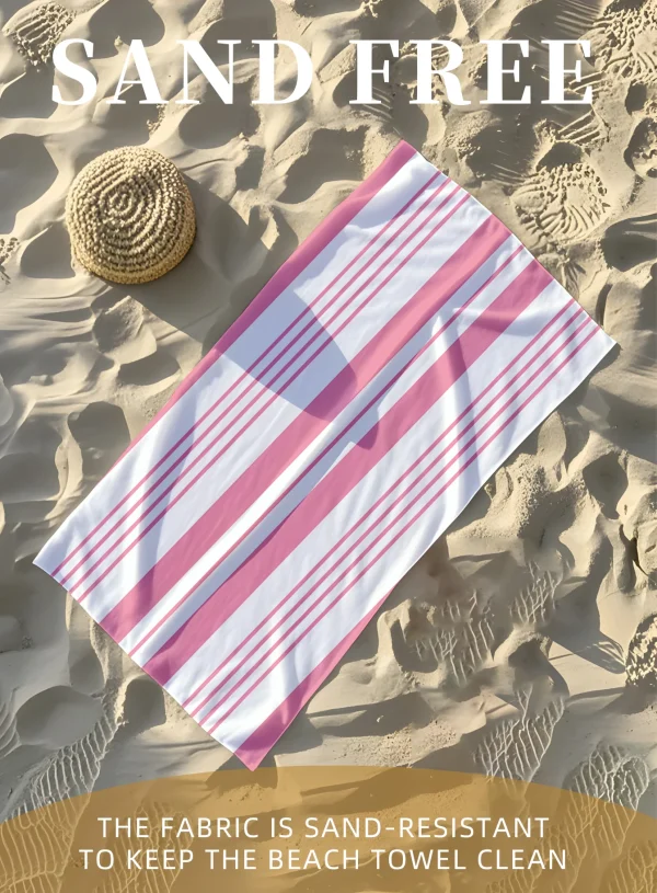 Stylish Printed Beach Towel | Sandproof, Super Fast Drying , Multifunctional Yoga, Swimming, Camping, Beach , Convenient Folding 5