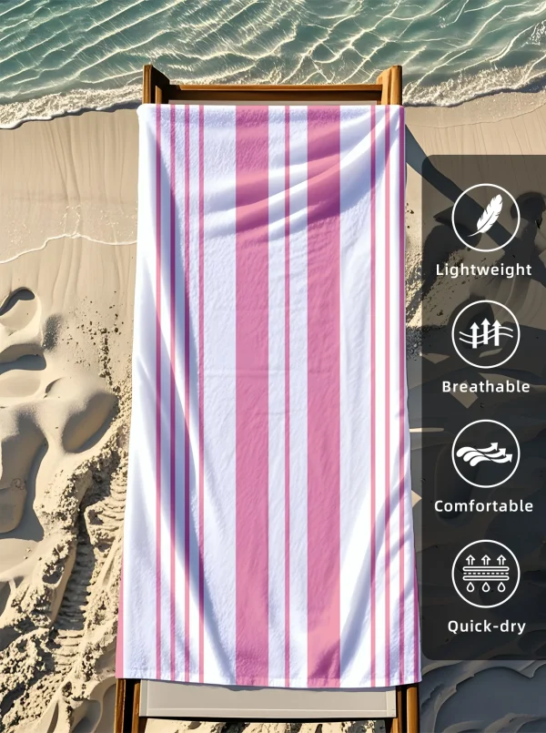 Stylish Printed Beach Towel | Sandproof, Super Fast Drying , Multifunctional Yoga, Swimming, Camping, Beach , Convenient Folding 6