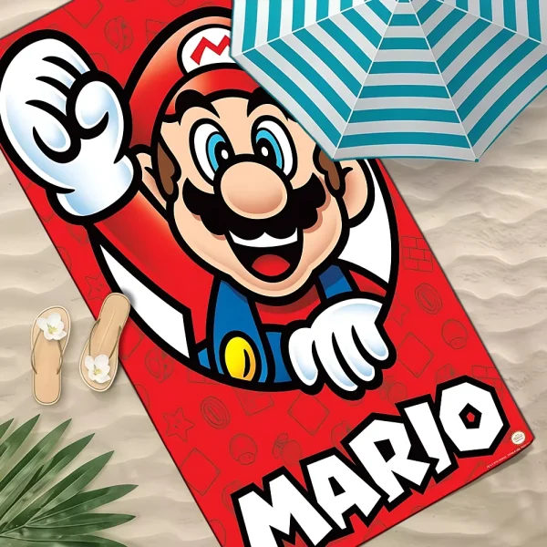 Super M-Mario Cute Beach Towel Colorful Bath Towels For Girl Microfiber Quick Dry Custom Sand Free Beach Yoga Spa Gym Pool 4