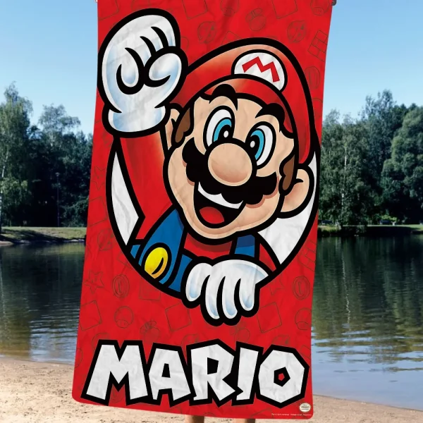 Super M-Mario Cute Beach Towel Colorful Bath Towels For Girl Microfiber Quick Dry Custom Sand Free Beach Yoga Spa Gym Pool 5
