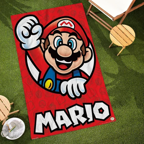 Super M-Mario Cute Beach Towel Colorful Bath Towels For Girl Microfiber Quick Dry Custom Sand Free Beach Yoga Spa Gym Pool 6