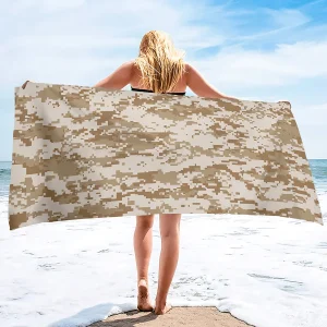 Camouflage Beach Towels Oversized Swim Towels Sand Free Sports Towels Lightweight Super Absorbent Soft Towel for Men boys 1