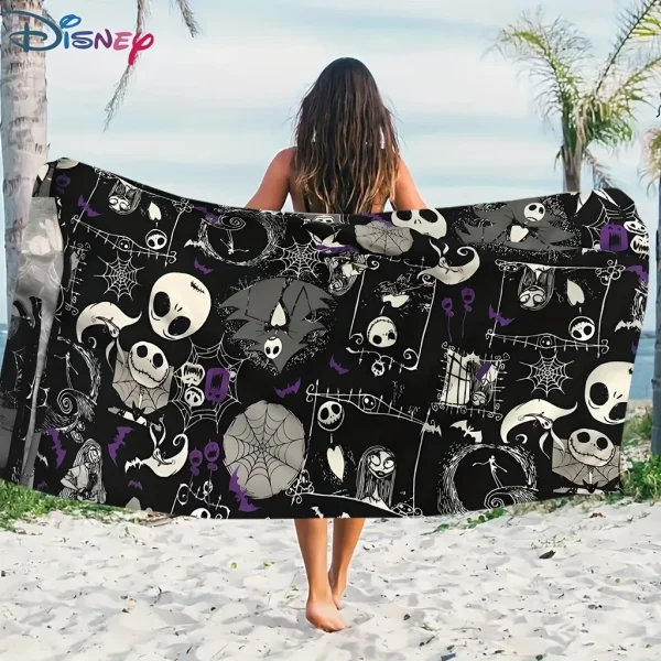 Disney The Nightmare Before Christmas Beach Towel: Spooky and Stylish for Your Next Beach Adventure Suitable 2