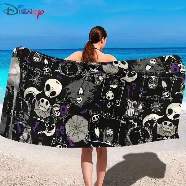 Disney The Nightmare Before Christmas Beach Towel: Spooky and Stylish for Your Next Beach Adventure Suitable 4