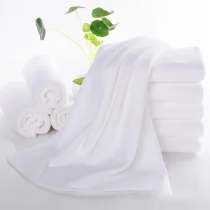10pcs White Towel Thickened Absorbent White Towel Housekeeping Cleaning Kitchen Tablecloth Cleaning Rag 1