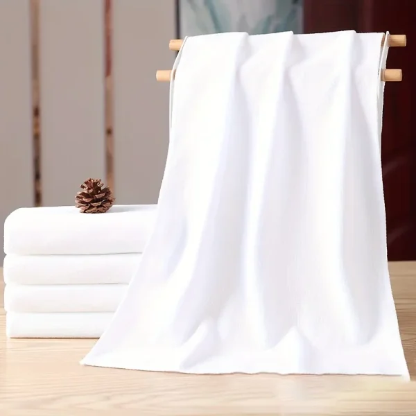 10pcs White Towel Thickened Absorbent White Towel Housekeeping Cleaning Kitchen Tablecloth Cleaning Rag 2