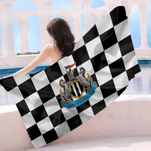 N-Newcastle U-United Football Club Bath Towel Microfiber Soft Water Absorbing Breathable For Girl Kids Decorative Cartoon Beach 1