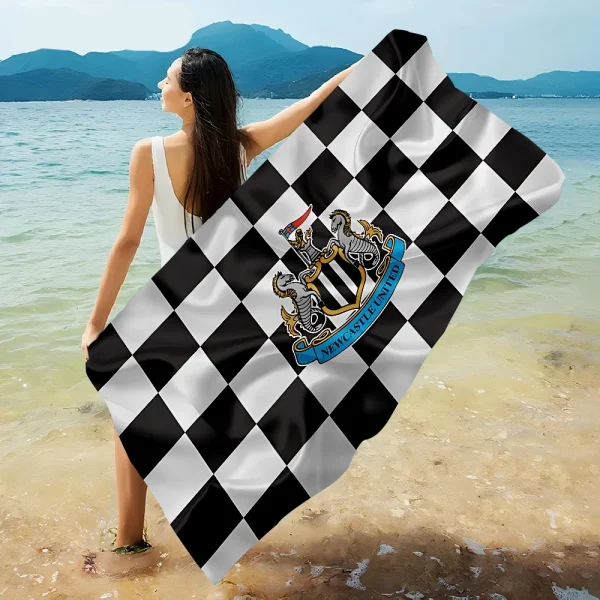 N-Newcastle U-United Football Club Bath Towel Microfiber Soft Water Absorbing Breathable For Girl Kids Decorative Cartoon Beach 2