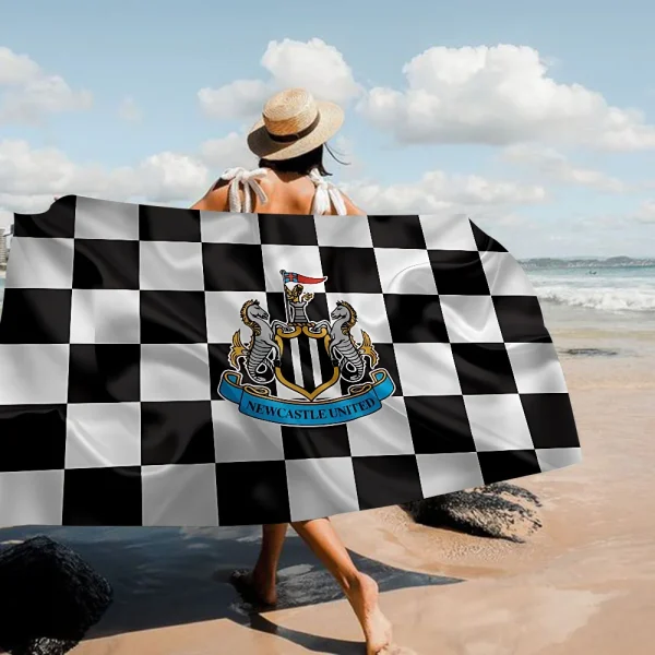 N-Newcastle U-United Football Club Bath Towel Microfiber Soft Water Absorbing Breathable For Girl Kids Decorative Cartoon Beach 3