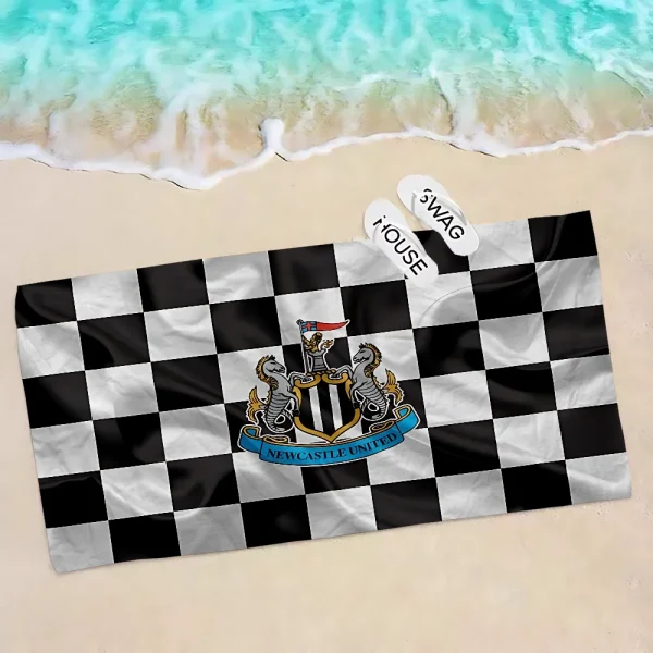 N-Newcastle U-United Football Club Bath Towel Microfiber Soft Water Absorbing Breathable For Girl Kids Decorative Cartoon Beach 4