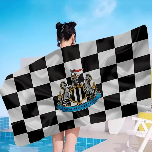 N-Newcastle U-United Football Club Bath Towel Microfiber Soft Water Absorbing Breathable For Girl Kids Decorative Cartoon Beach 5