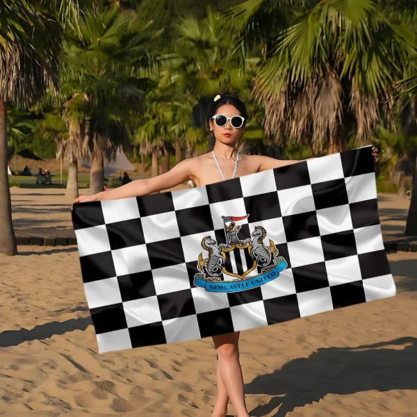 N-Newcastle U-United Football Club Bath Towel Microfiber Soft Water Absorbing Breathable For Girl Kids Decorative Cartoon Beach 6