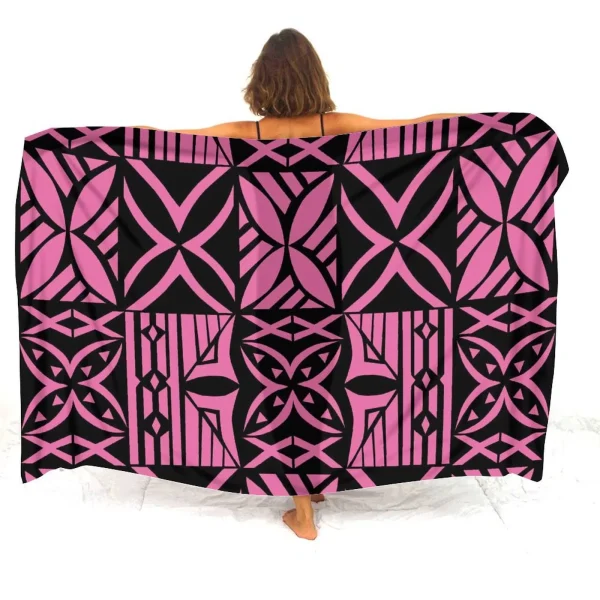 One piece bohemian style sports beach towel comfortable beach wear towel Polynesian Samoan tribal Samoan totem tattoo sarong 1