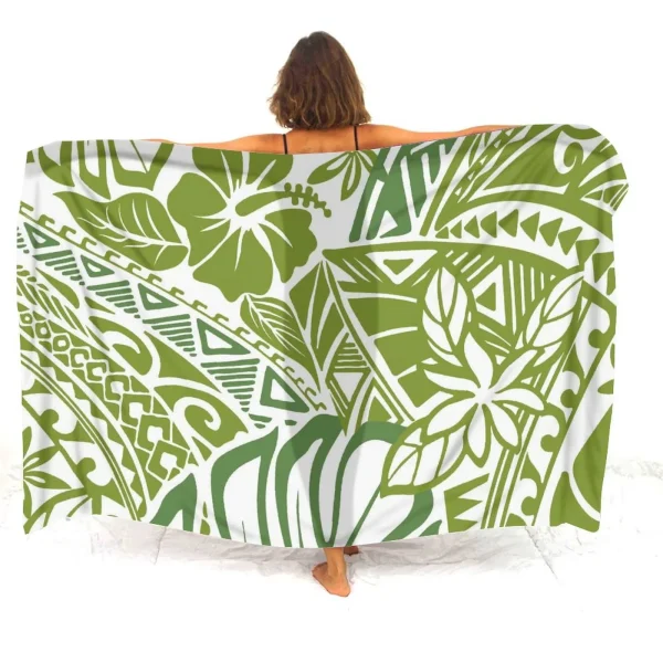 One piece bohemian style sports beach towel comfortable beach wear towel Polynesian Samoan tribal Samoan totem tattoo sarong 3