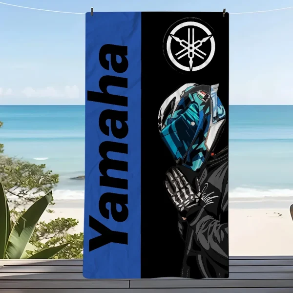 Car Y-YAMAHAS Big Microfiber Beach Towels Quick Dry Towel Sand Beach Towels Pool Towel for Travel Swim Pool Yoga 2