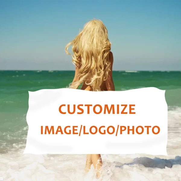 Customized Logo Photo Beach Towel Summer Towels Bathroom Bath Towel Swim Christmas Towels Travel Beach Towel Quick Dry Sand Free 1