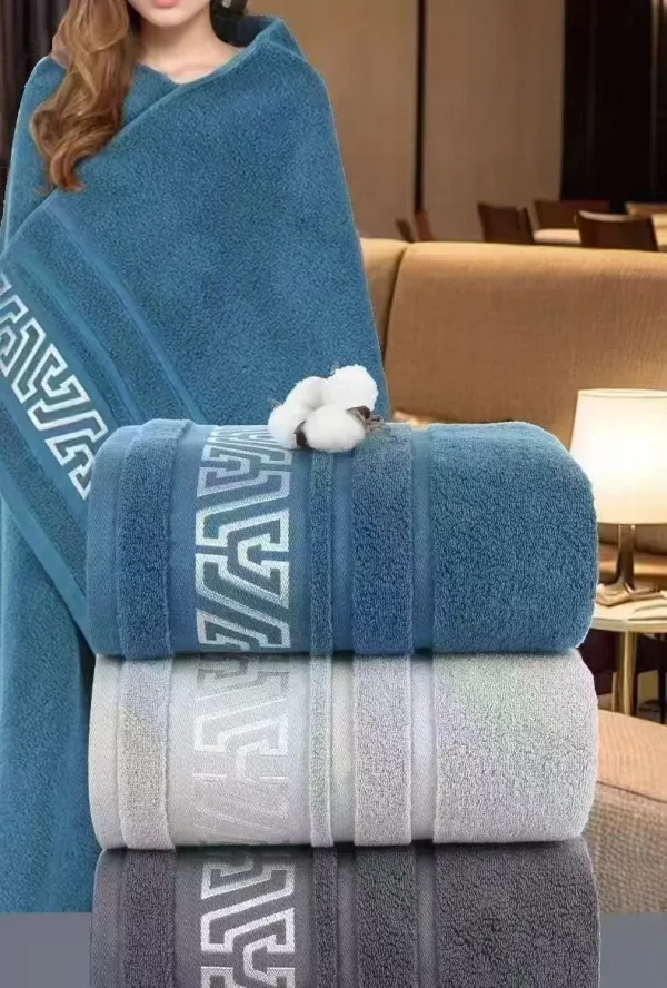380g new pure cotton thick bath towel 70*140 soft absorbent no shedding color 1