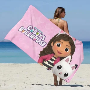 Gabbys Dollhouse Beach Towel Microfiber Sand Free Quick Dry Soft Sandproof Pool Towels Gift for Women Travel Gym Shower Camping 1