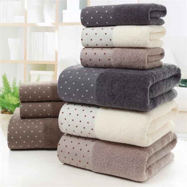 Pure Cotton Towel Super Absorbent Large Towels 35X75cm Thick Soft Bathroom Towels Comfortable Bath Towels 2