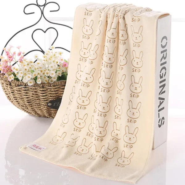 Home Textile Towel Lovely Rabbit Soft Microfiber Baby Infant Bath Towel Newborn Absorbent Drying Washcloth Feeding Cloth Toalha 4