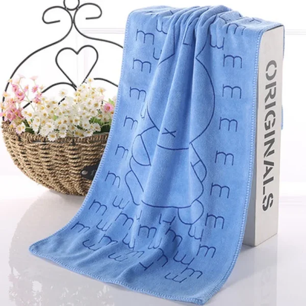 Home Textile Towel Lovely Rabbit Soft Microfiber Baby Infant Bath Towel Newborn Absorbent Drying Washcloth Feeding Cloth Toalha 5