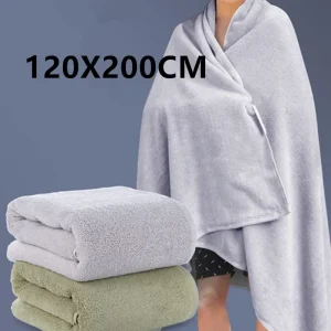 Extra large microfiber bath towel, super absorbent, quick-drying soft and environmentally towel Men's and women's bath towels 1