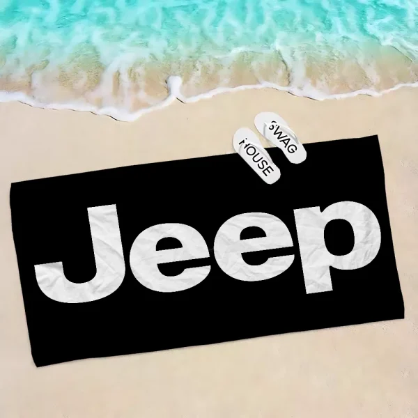 J-Jeep Microfiber Beach Towel Absorbent Quick Dry Soft Yoga Swimming Resort Mountain Climbing Towel 4