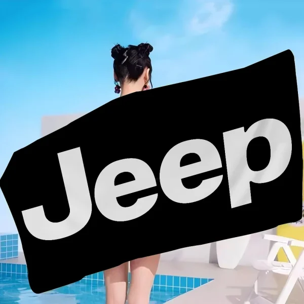 J-Jeep Microfiber Beach Towel Absorbent Quick Dry Soft Yoga Swimming Resort Mountain Climbing Towel 5