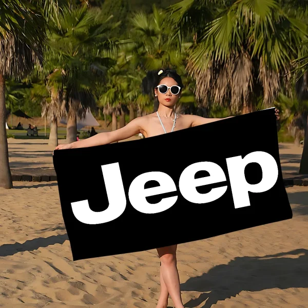 J-Jeep Microfiber Beach Towel Absorbent Quick Dry Soft Yoga Swimming Resort Mountain Climbing Towel 6