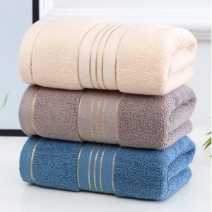 2 Towels Thickened Absorbent Towel Pure Cotton Quick Absorbent Soft Quick Dry Thickened Face Towel 1