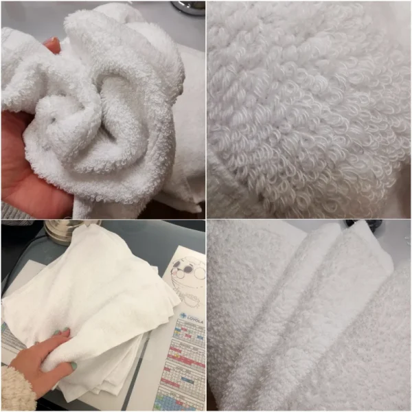 10pcs/lot Good Quality White Cheap Face Towel Small Hand Towels Kitchen Towel Hotel Restaurant Kindergarten Cotton Towel 6