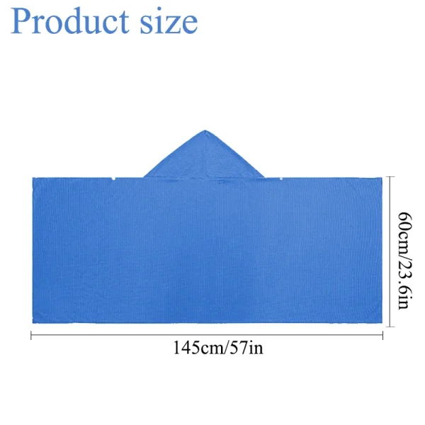 Cool cape quick drying towel hooded sweatshirt shawl sun protection suitable for cycling traveling beach outdoor sports 2