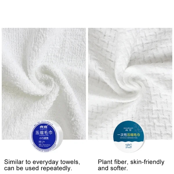 Pure Cotton Towel Quick Dry Towel Portable Compressed Bath Reusable For Outdoor Travel BBQ Outdoor Camping 4