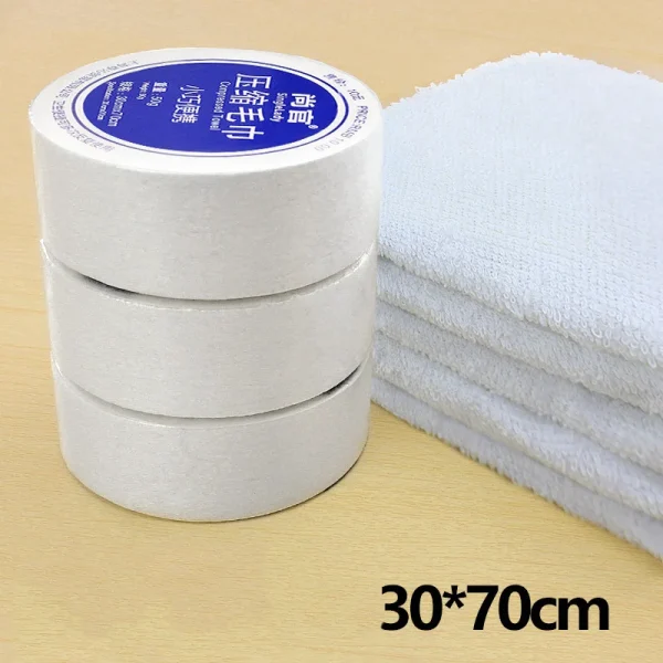 Pure Cotton Towel Quick Dry Towel Portable Compressed Bath Reusable For Outdoor Travel BBQ Outdoor Camping 6