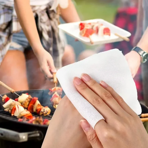 100PCS Compressed Towel Soft Disposable Coin Tissue Portable Mini Compressed Towel Absorbent Travel BBQ Outdoor Camping 6