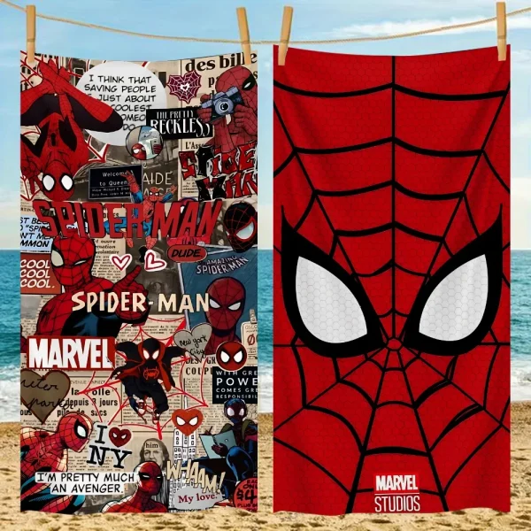 Super Hero S-Spider Man Beach Towel Microfiber Sand Free Quick Dry Soft Pool Towels Gift for Women Travel Gym Shower Camping 1