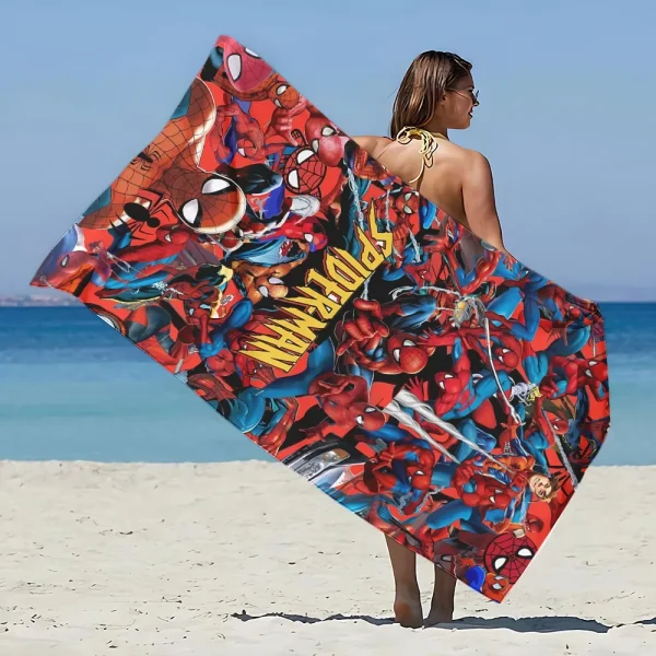 Super Hero S-Spider Man Beach Towel Microfiber Sand Free Quick Dry Soft Pool Towels Gift for Women Travel Gym Shower Camping 2