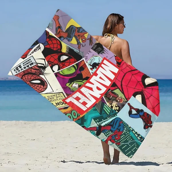 Super Hero S-Spider Man Beach Towel Microfiber Sand Free Quick Dry Soft Pool Towels Gift for Women Travel Gym Shower Camping 5