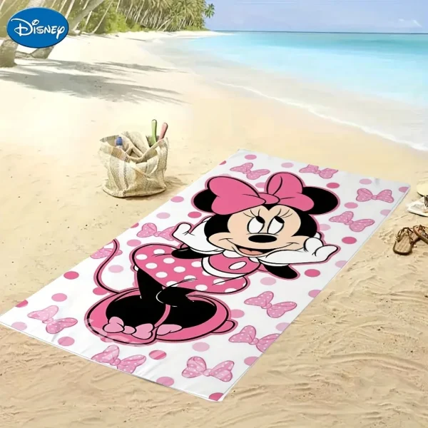 Disney Minnie Mouse Beach Towel: Adorable Design for Summer Fun! Suitable for towels, bath towels, beach towels, gifts 5