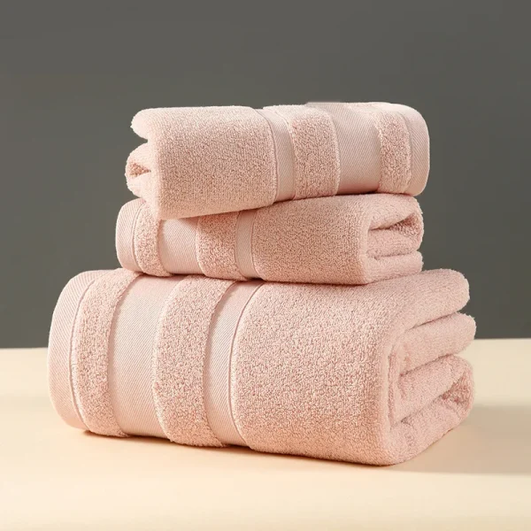 1piece Solid Color Towels Of Different Sizes Cotton Gift Set Comfortable Cotton Towel Bath Towel Absorbent Best Shower Towels 5